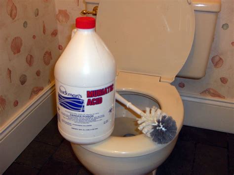 muriatic acid in toilet